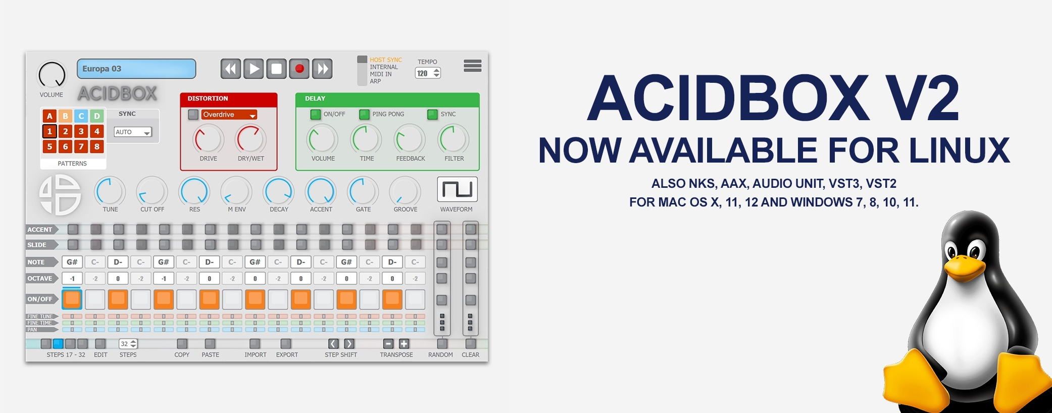 AcidBox V2 Now available for Linux! Audio Blast