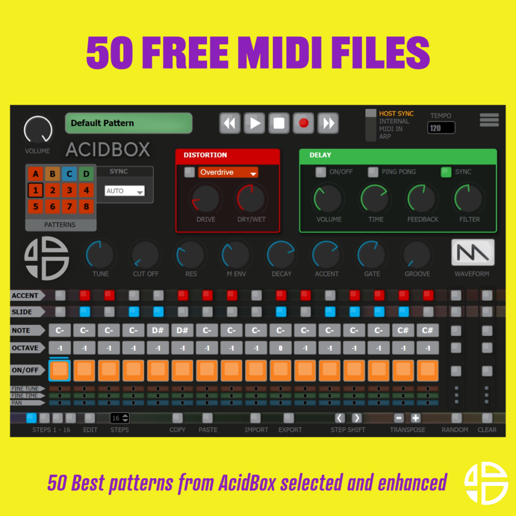 Download 50 free Acid MIDI files
