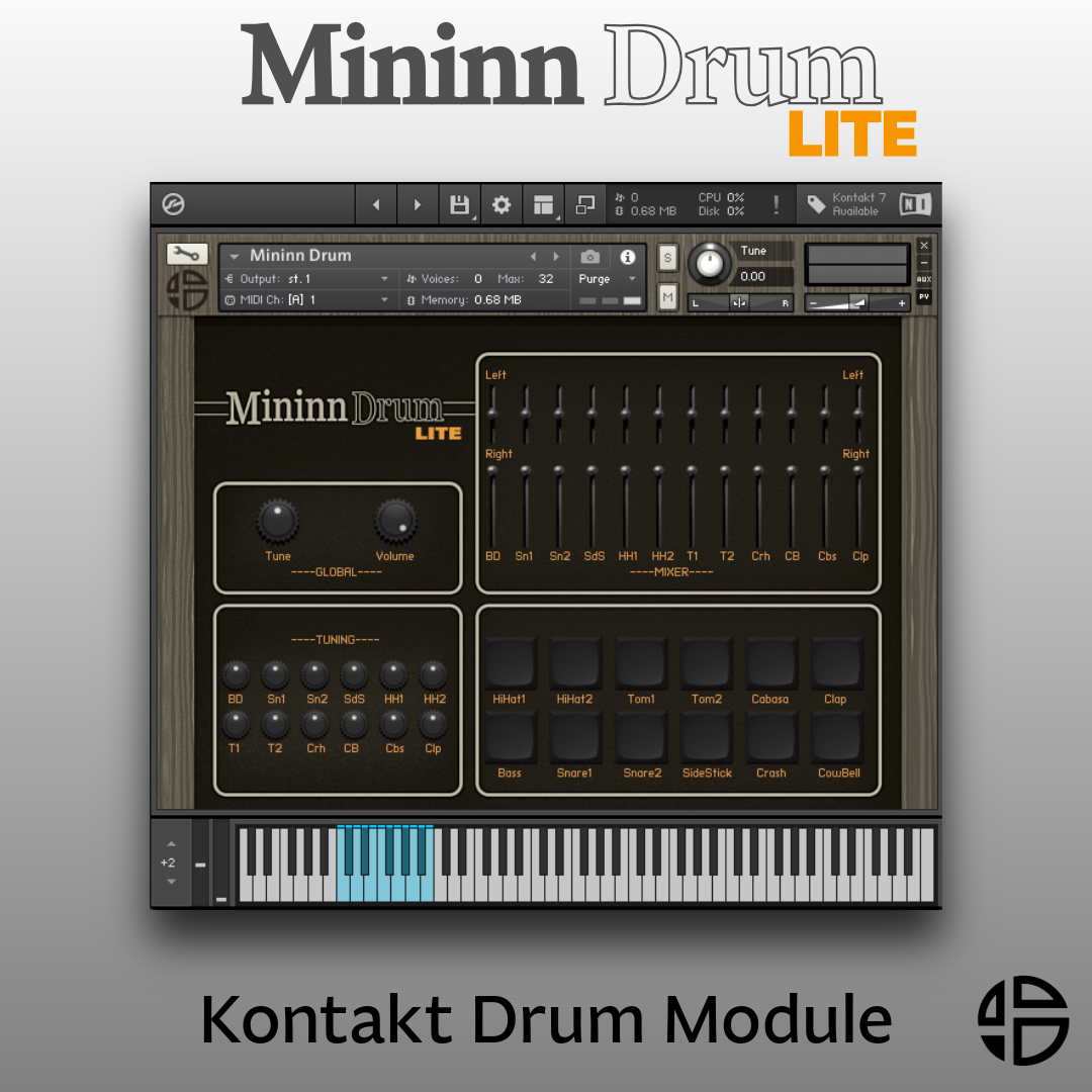 Mininn Drum Lite - Kontakt Drum Module