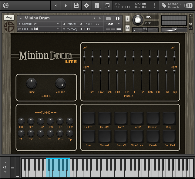 Mininn Drum Lite - Kontakt Drum Module - Image 2